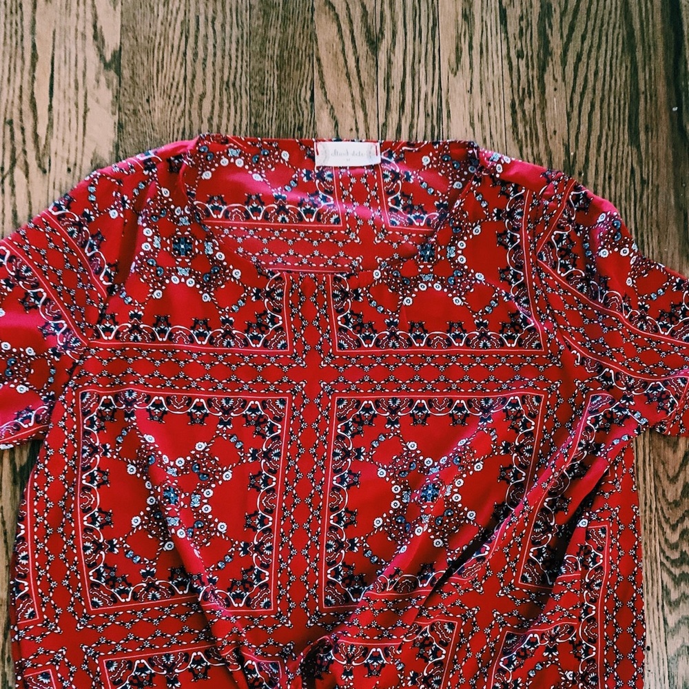 altar’d state bell sleeve blouse